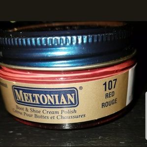 2004 New Meltonian Red Rouge Shoe Handbag Cream